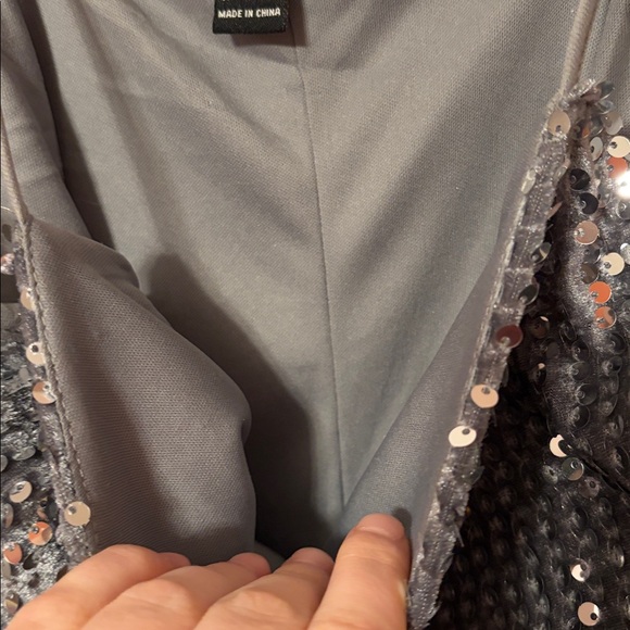 Forever 21 Silver Sequin Dress - Picture 7 of 8